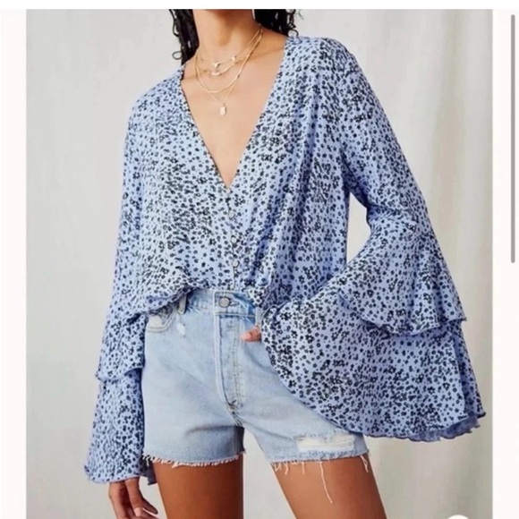 Free People Tops - Free People Intimately Ditsy Floral Bodysuit